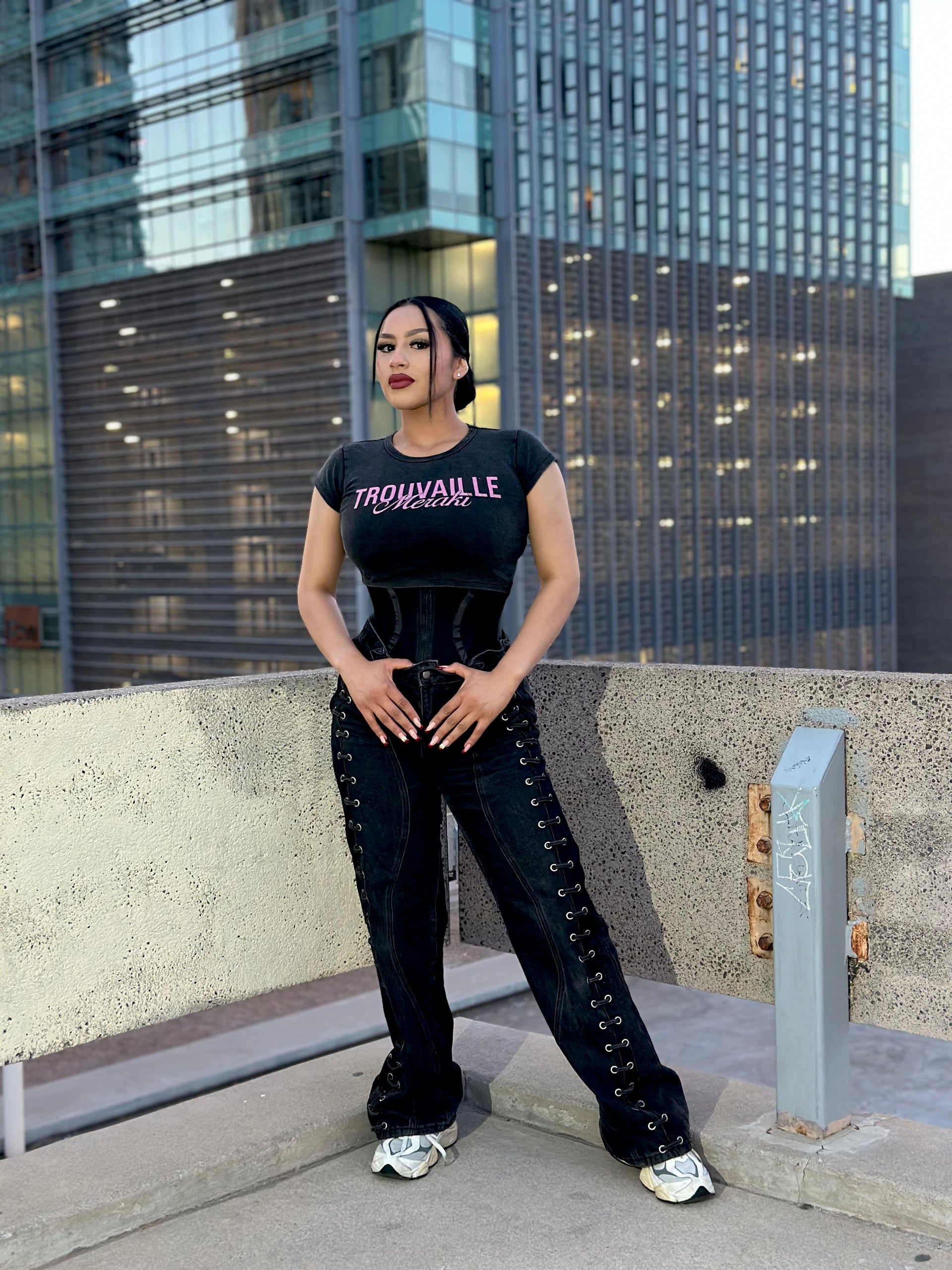 Snow Washed Crop Top