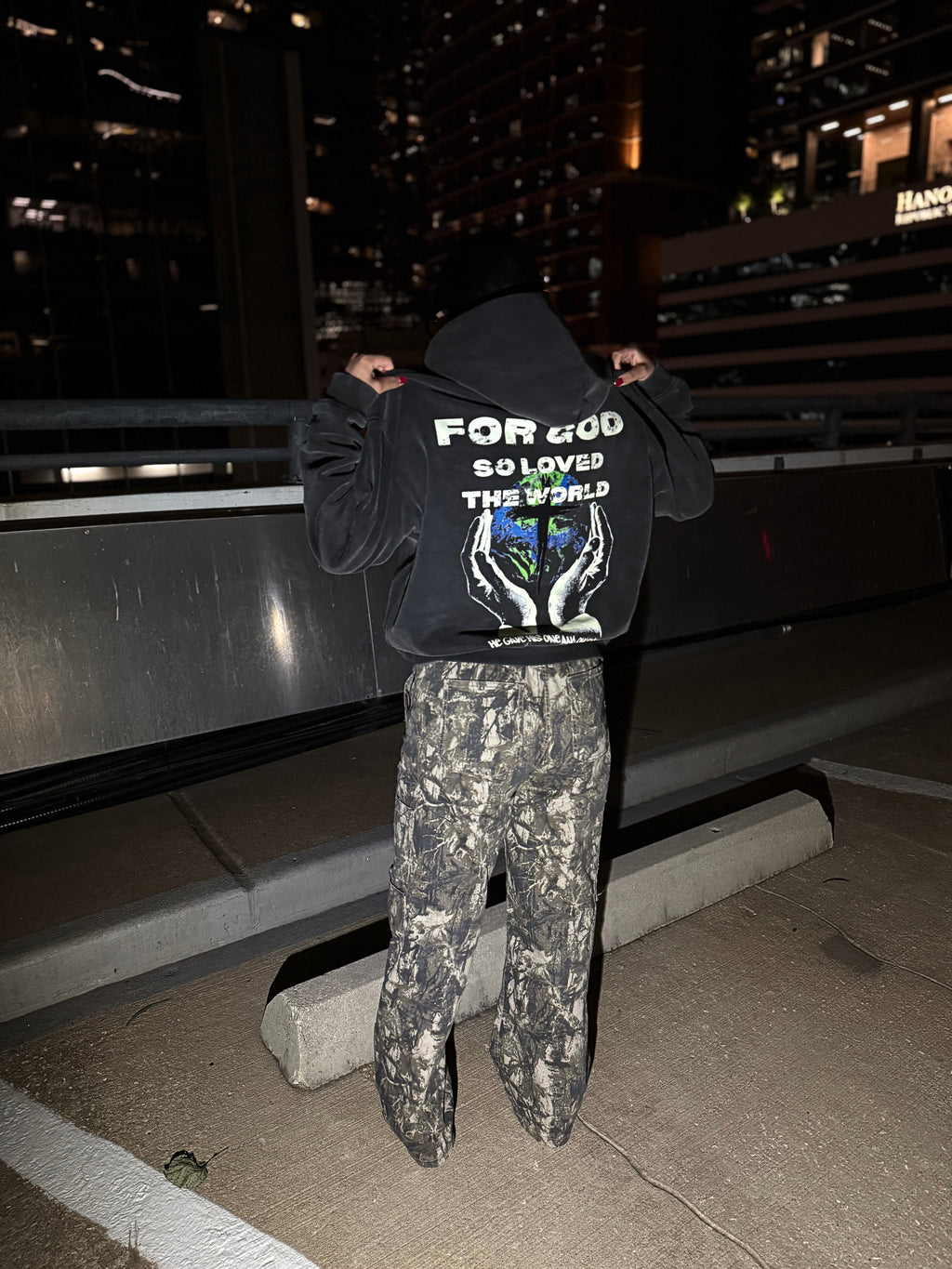 John 3:16 Zip-Through Boxy Hoodie