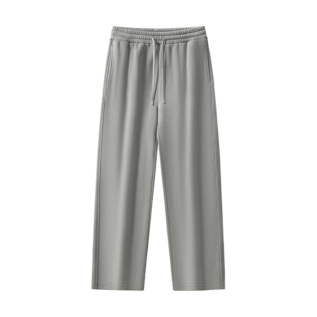 Frayed Enzyme Washed Fleece Sweatpants
