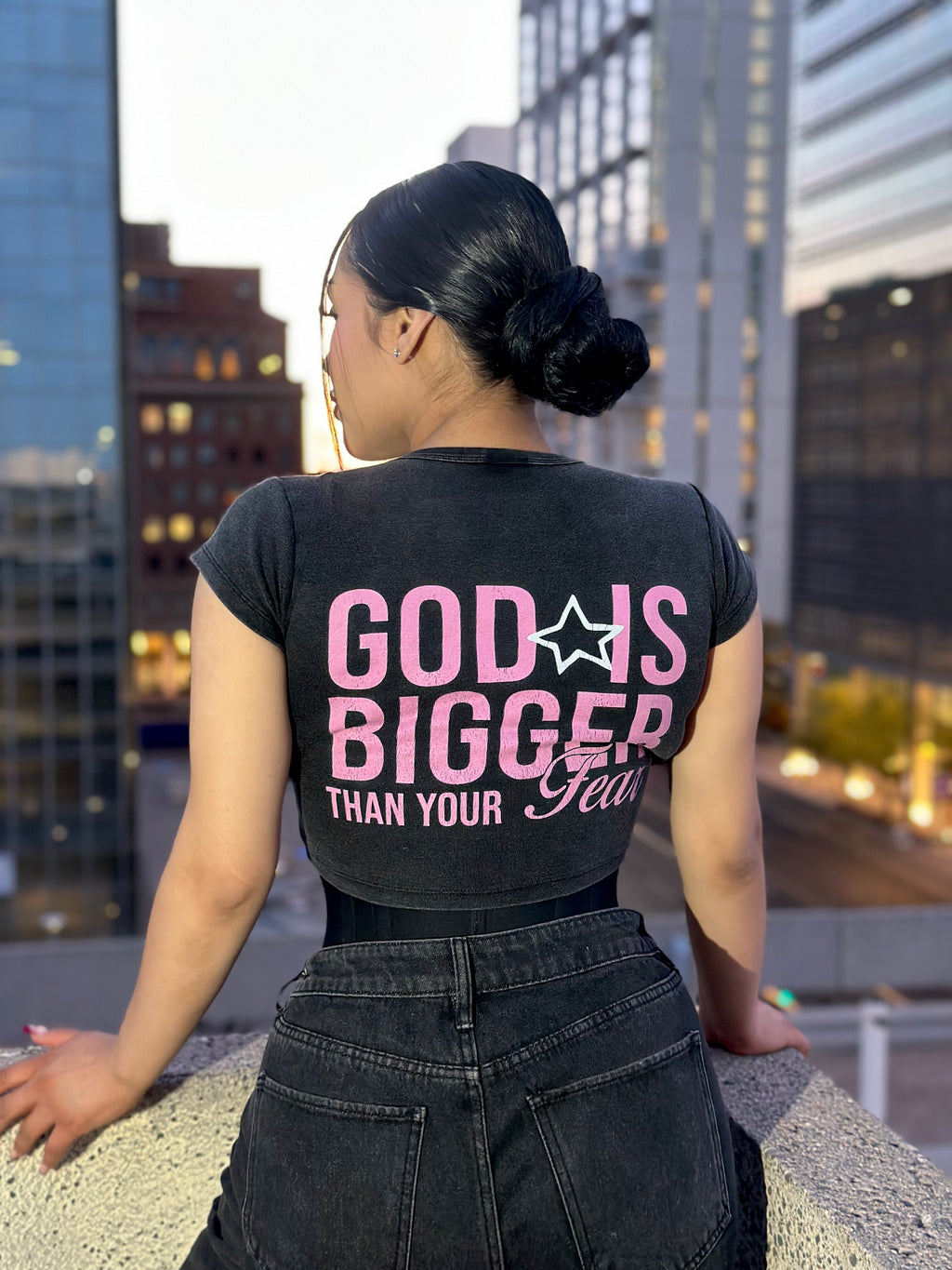 Snow Washed Crop Top