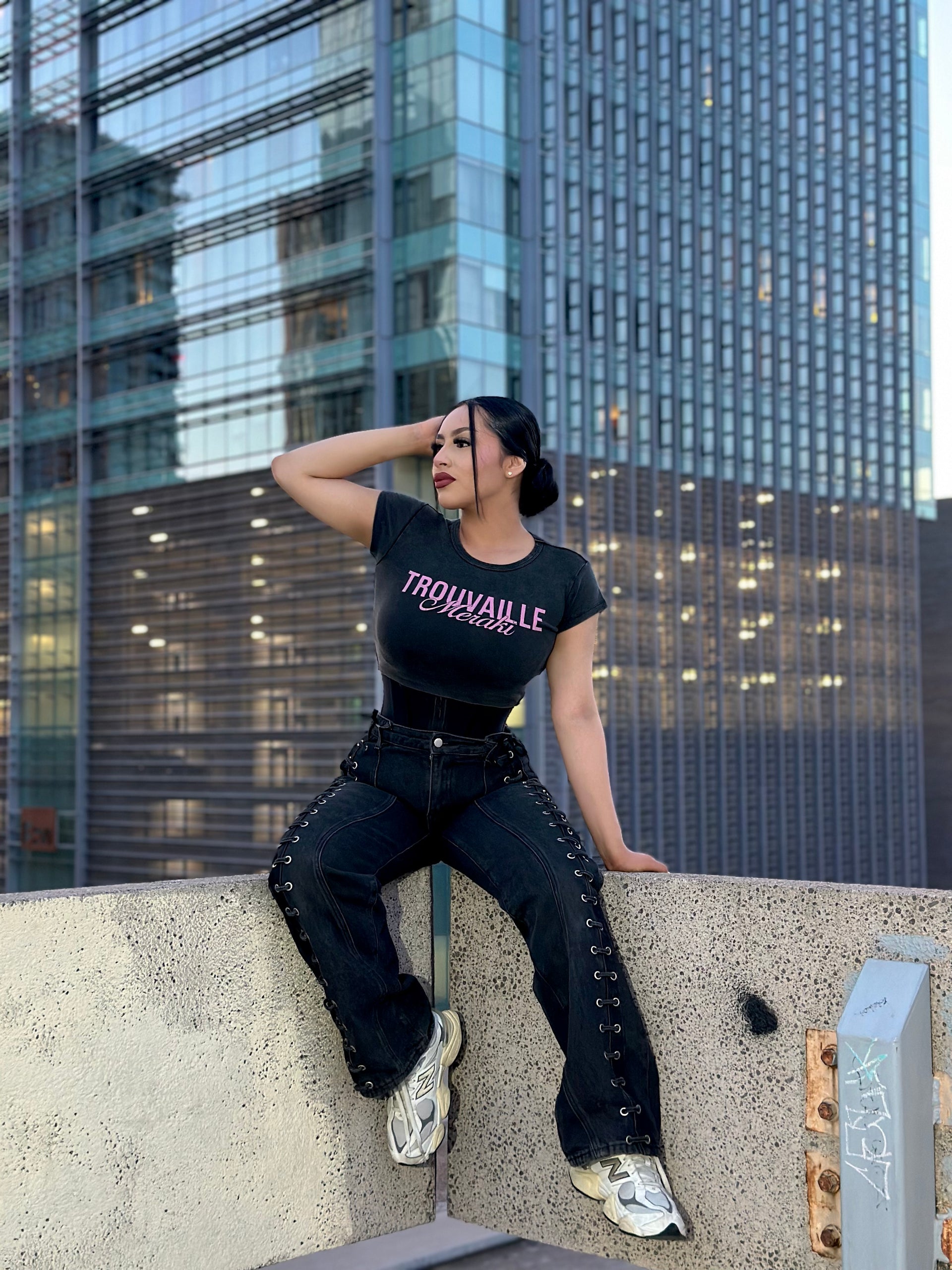 Snow Washed Crop Top