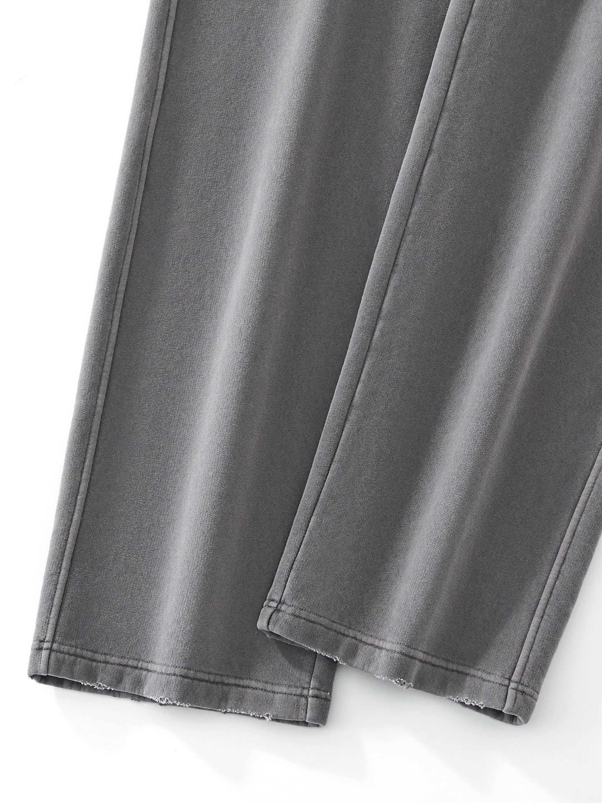 Frayed Enzyme Washed Fleece Sweatpants